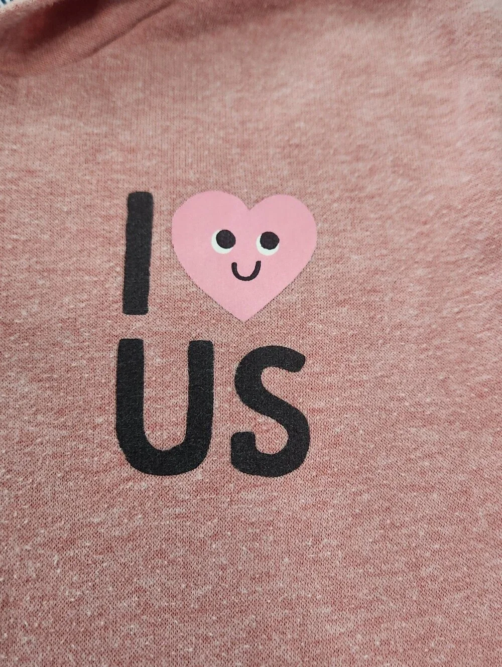 Old Navy Rose Pink Hooded Sweatshirt Dress with Heart Graphic